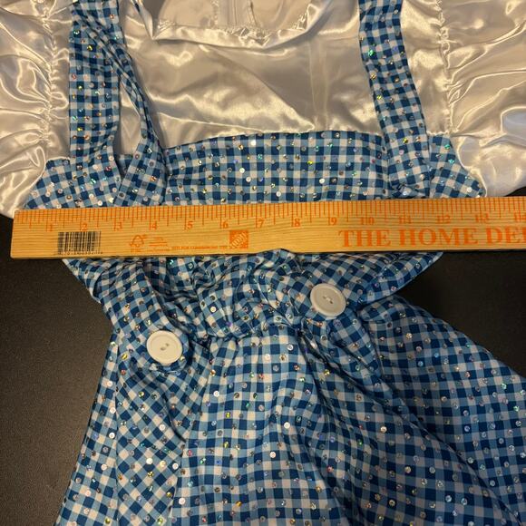 The Wizard of Oz Girls' Dorothy Dress Costume No Size Tag Halloween - Picture 4 of 6